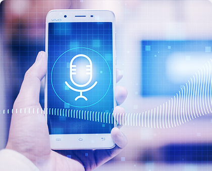 Using the technology that combines voice synthesis with matching facial expressions and movements